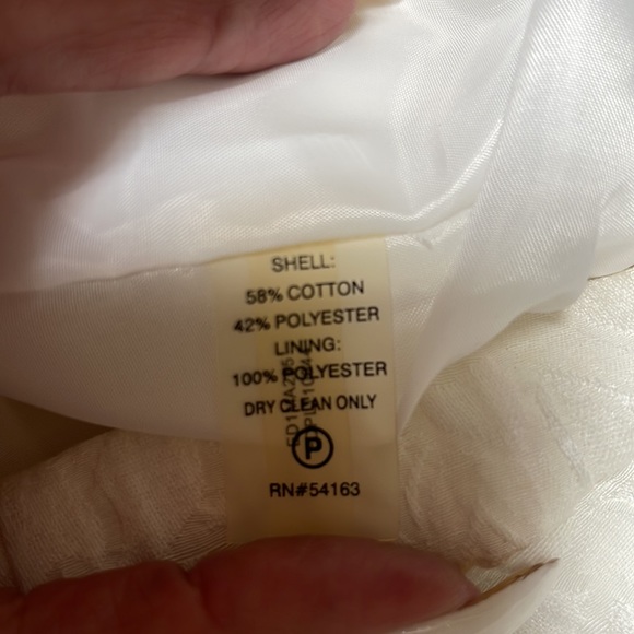 Ellen Tracy Classic White Dress size 8 new without tag - Picture 5 of 6